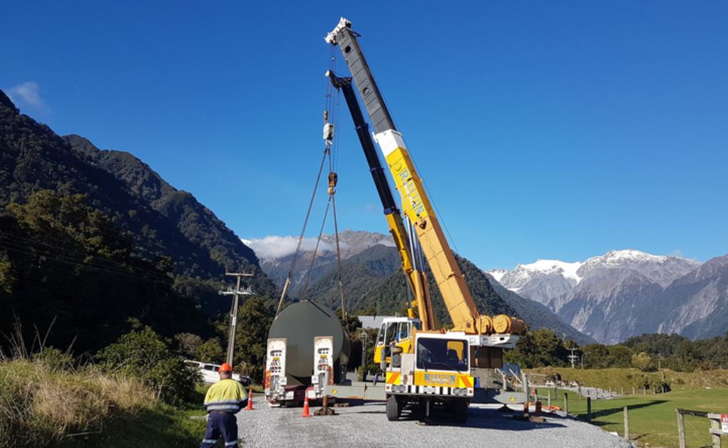 Supervault Lifted Into Position